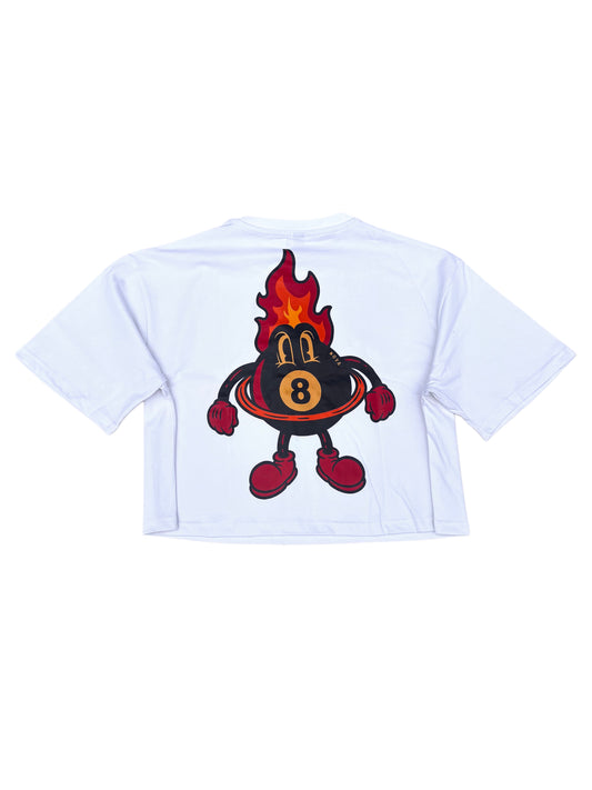 8 Ball Cropped Tee